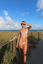 Load image into Gallery viewer, Villa Bloom Bandeau Bikini Set - Juniper
