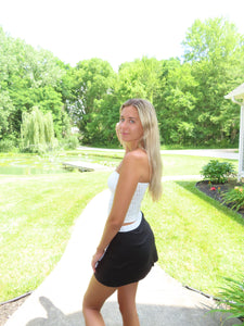 White Knit Tube Top
