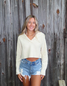Simply Chunky Beige Knit Sweater