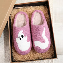 Load image into Gallery viewer, Pink Ghost Slippers
