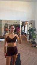 Load image into Gallery viewer, Cocoa Sculpt Workout Set – Top &amp; Shorts
