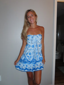 Bella Blue Mini Dress