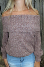 Load image into Gallery viewer, Cozy Off-the-Shoulder Knit Sweater

