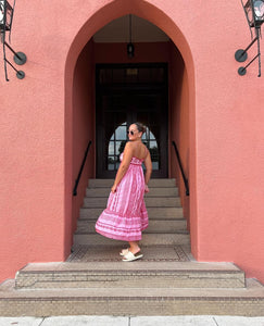 Bohemian Pink Maxi Dress