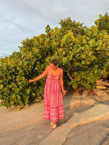 Bohemian Pink Maxi Dress