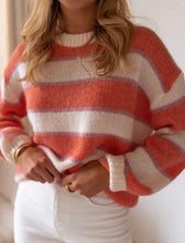 Load image into Gallery viewer, Sunset Stripes Knit Sweater
