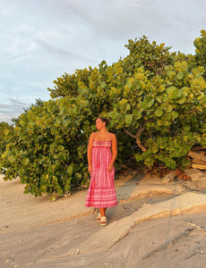 Bohemian Pink Maxi Dress