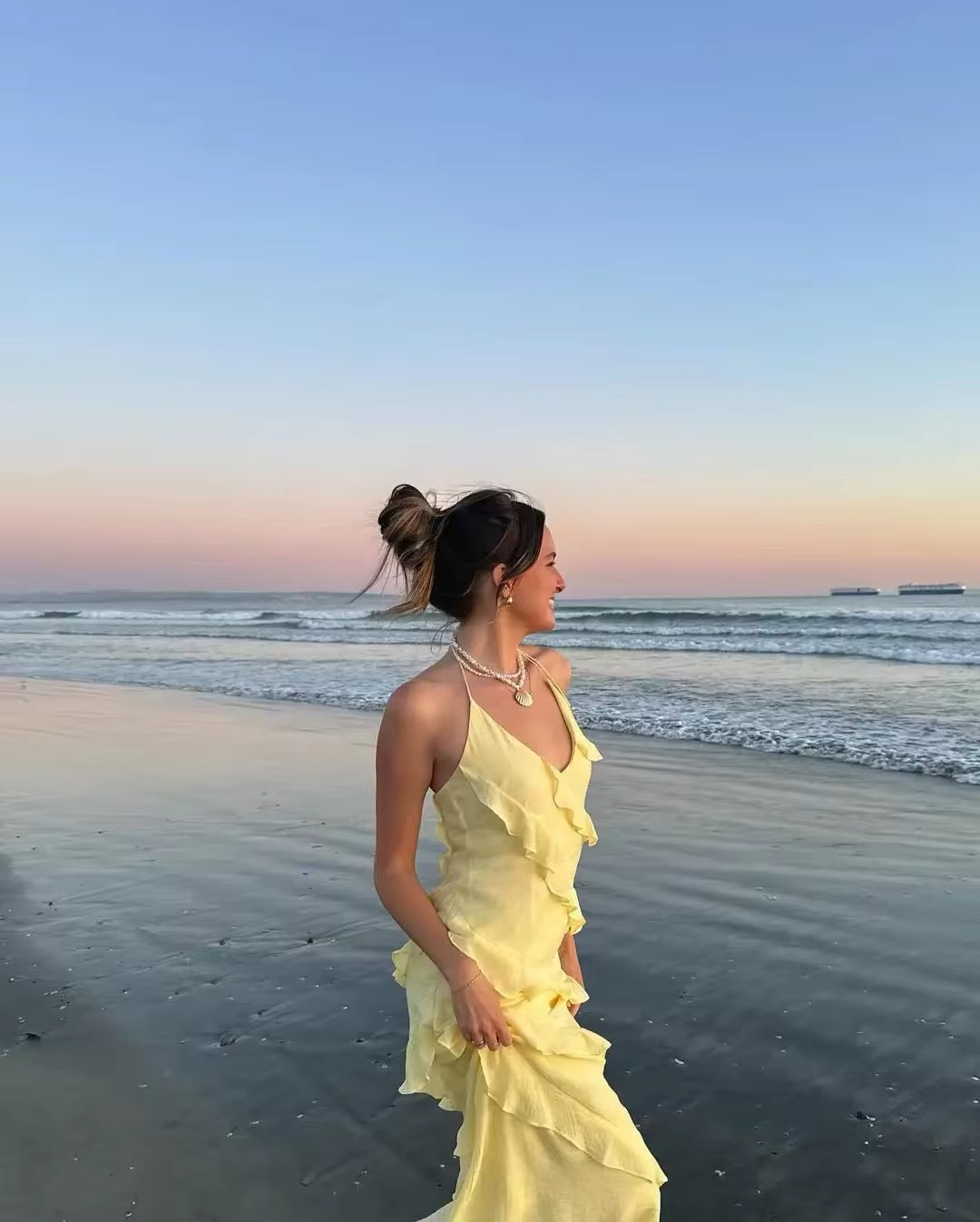 Golden Goddess Maxi Dress  Juniper