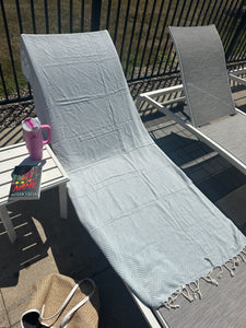 Light Blue Turkish Beach Towel