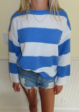 Load image into Gallery viewer, Coastal Breeze Striped Knit Sweater
