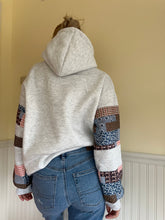 Load image into Gallery viewer, Grey Patchwork Hoodie
