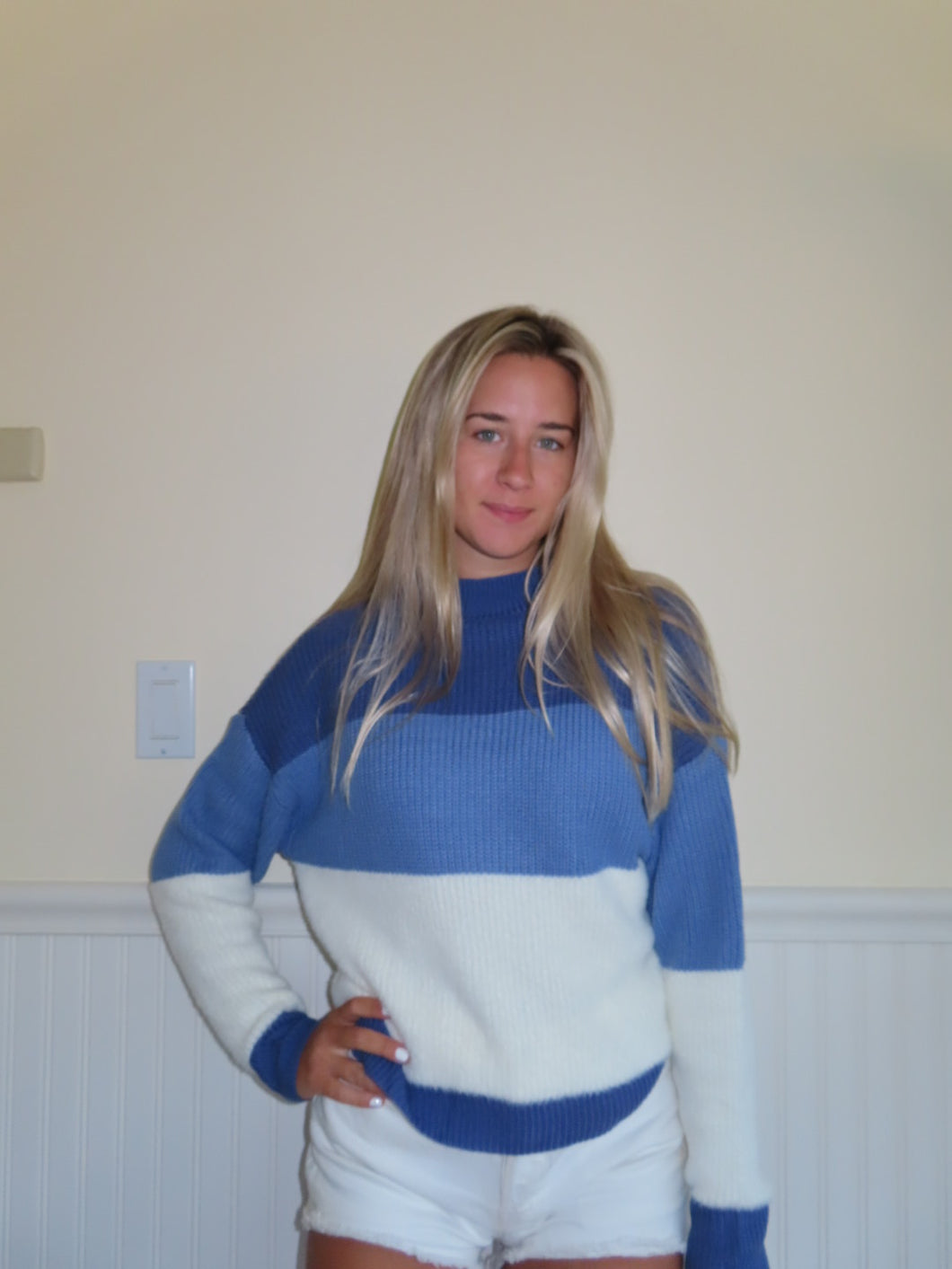 Blue Knit Sweater