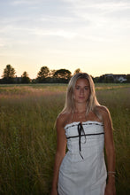 Load image into Gallery viewer, White Strapless Lace Dress - Juniper

