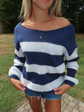 Load image into Gallery viewer, Coastal Off The Shoulder Sweater
