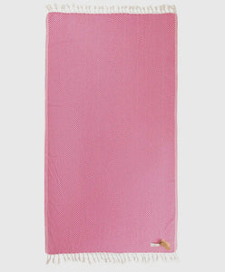 Turkish Striped Pink Beach Towel