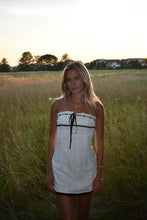 Load image into Gallery viewer, White Strapless Lace Dress - Juniper
