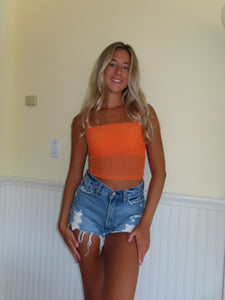 Orange Festival Crop top