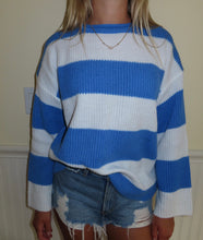 Load image into Gallery viewer, Coastal Breeze Striped Knit Sweater
