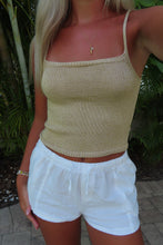 Load image into Gallery viewer, Breezy linen white drawstring shorts
