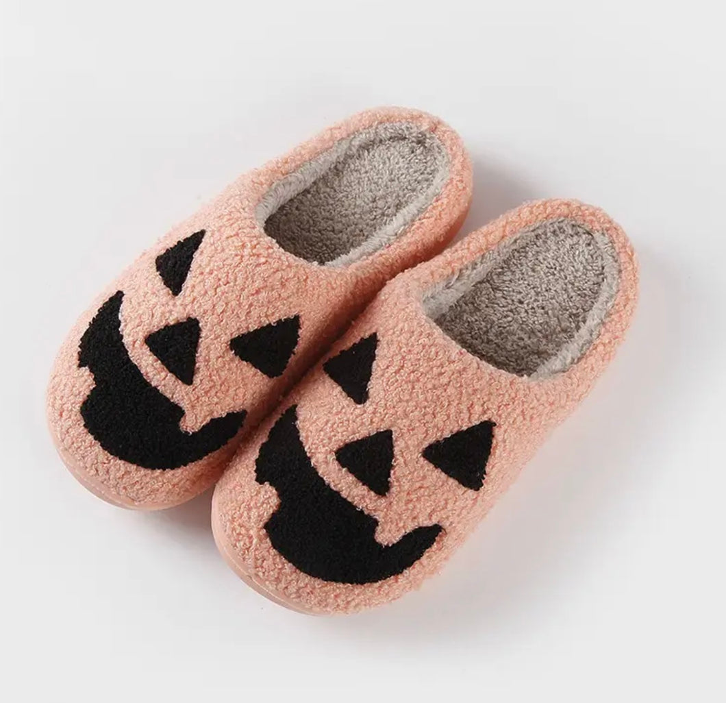 pumpkin halloween slippers