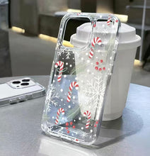 Load image into Gallery viewer, Christmas Candy Cane Iphone Case
