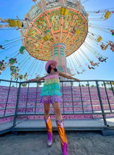 Load image into Gallery viewer, Rainbow Sparkle Taylor Swift Dress

