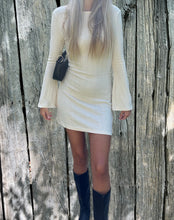 Load image into Gallery viewer, Tan Long Sleeve Sweater Dress
