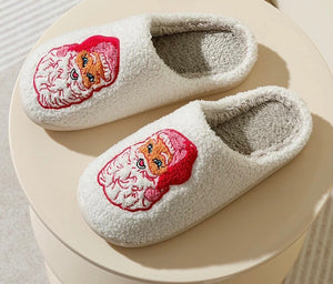 Pink Santa Clause Slippers