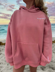Pink Sunkissed Embroidery Beach Van Sweatshirt