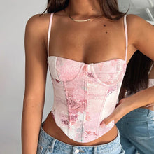 Load image into Gallery viewer, Corset Floral Top

