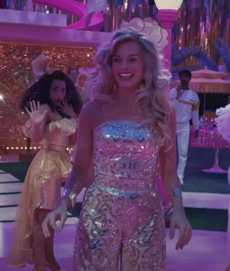 Gold top disco jumpsuit