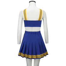 Load image into Gallery viewer, Taylor Cheerleader Swift Uniform TS Shake It Off Blue White Cheerleading Outfits Halloween Party Costume for High School Girls
