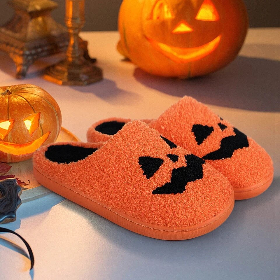 DRUGS ARE BAD Halloween Slippers For Women Men Spooky Lantern Pumpkin Slippers Soft Warm Plush House Indoor Outdoor Slippers 3748769 11q83t