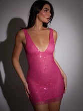 Load image into Gallery viewer, Sparkly Bodycon Mini Homecoming Dress
