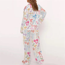 Load image into Gallery viewer, Pink and Blue Bow Pajamas
