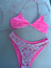 Load image into Gallery viewer, pink high cut bikini bottoms

