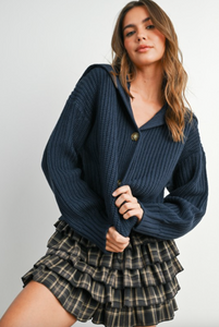 Midnight Prep Knit Cardigan – Navy