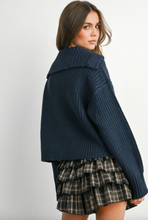 Load image into Gallery viewer, Midnight Prep Knit Cardigan – Navy
