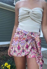 Load image into Gallery viewer, Boho Pink Tie Skirt - Juniper
