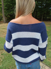 Load image into Gallery viewer, Coastal Off The Shoulder Sweater - Juniper
