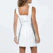 Load image into Gallery viewer, Courtney White Mini Dress - Juniper
