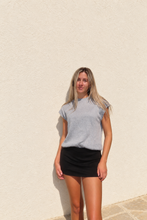 Load image into Gallery viewer, Everyday muse gray cap sleeve knit sweater top
