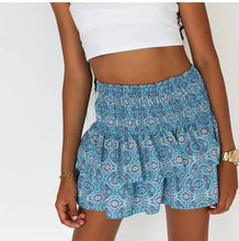 Load image into Gallery viewer, Floral Ruffle Mini Skirt - Juniper
