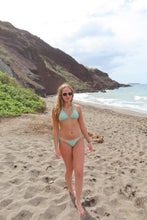 Load image into Gallery viewer, Green Ribbed Halter Bikini Set - Juniper
