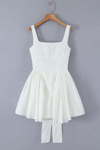 Lilly White Bow Tie Dress