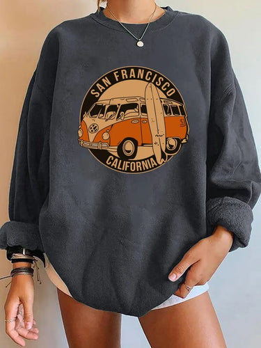 San Fransisco Oversized Sweatshirt - Juniper