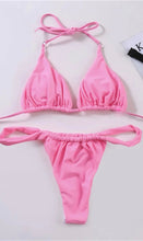 Load image into Gallery viewer, Pink Thong Bikini - Juniper
