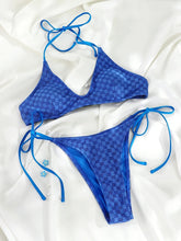 Load image into Gallery viewer, Blue Checkered Bikini Set - Juniper

