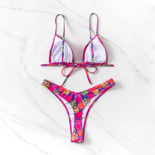 Load image into Gallery viewer, Triangle Floral Bikini Set - Juniper
