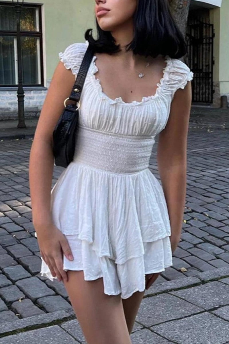 White Boho Dress